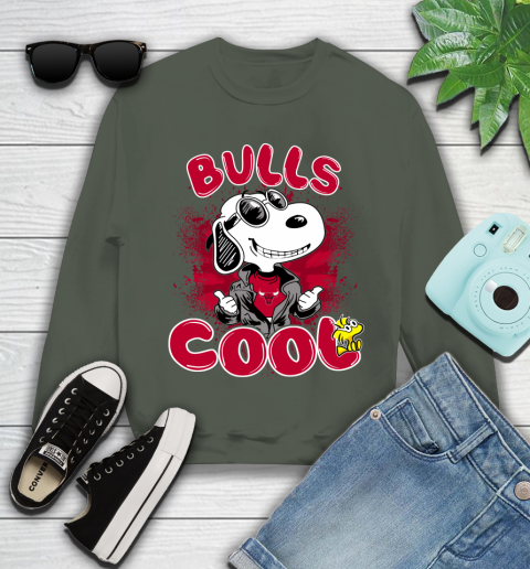 NBA Basketball Chicago Bulls Cool Snoopy Shirt Youth Sweatshirt 7
