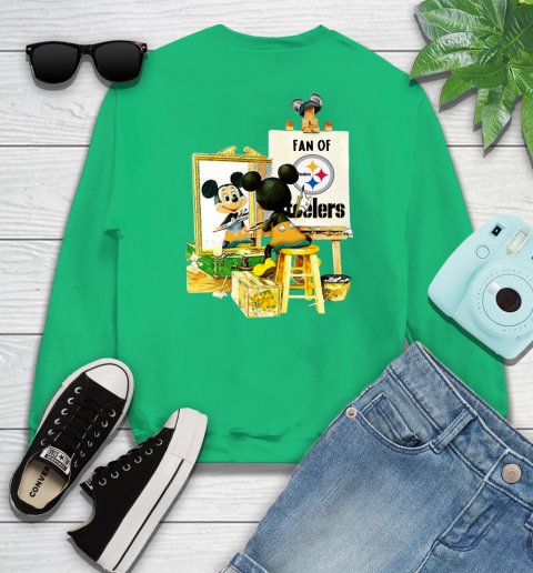 NFL Football Pittsburgh Steelers Mickey Drawing Shirt 31