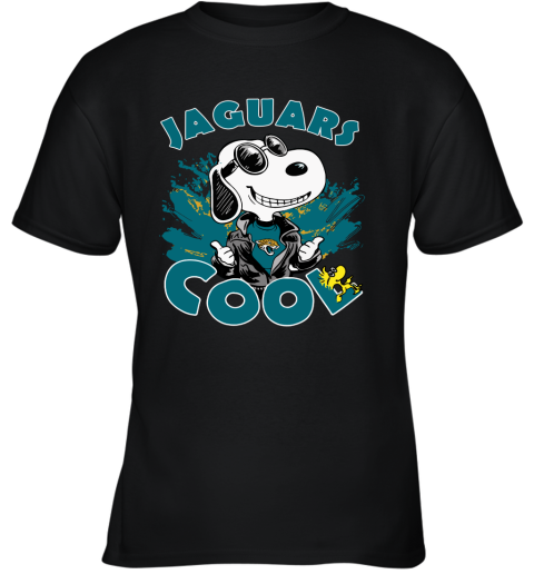 Jacksonville Jaguars Snoopy Joe Cool We're Awesome Youth T-Shirt