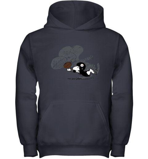 Pittsburg Steelers Snoopy Plays The Football Game Youth Hoodie