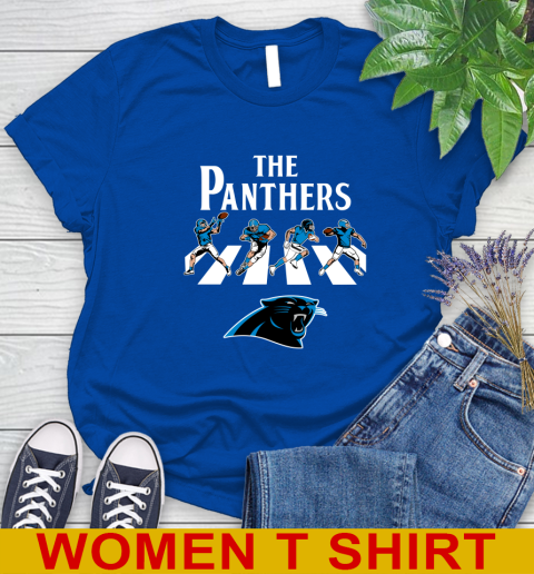 NFL Football Carolina Panthers The Beatles Rock Band Shirt Women's T-Shirt 10