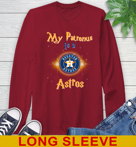 MLB Baseball Harry Potter My Patronus Is A Houston Astros Long Sleeve T-Shirt 9