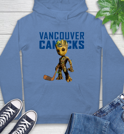 Vancouver Canucks NHL Hockey Groot Marvel Guardians Of The Galaxy Hoodie 11