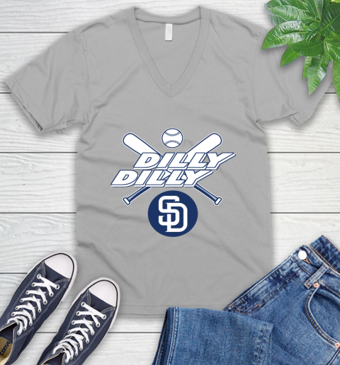 MLB San Diego Padres Dilly Dilly Baseball Sports V-Neck T-Shirt 4