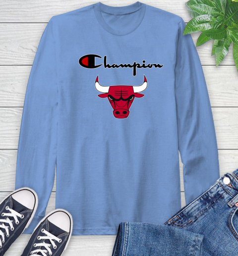 NBA Basketball Chicago Bulls Champion Shirt Long Sleeve T-Shirt 10
