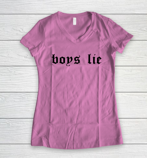 Boys Lie Women's V-Neck T-Shirt 8
