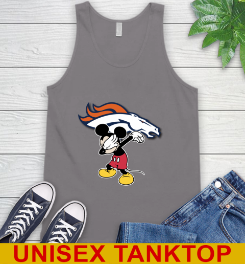 Denver Broncos NFL Football Dabbing Mickey Disney Sports Tank Top 7