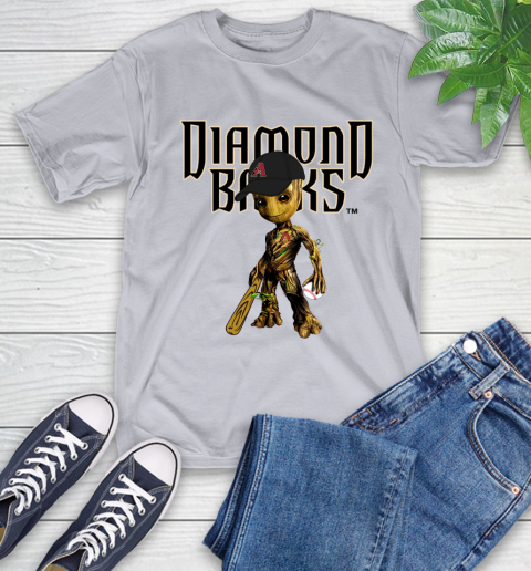 MLB Arizona Diamondbacks Groot Guardians Of The Galaxy Baseball T-Shirt 6