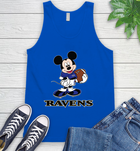 NFL Football Baltimore Ravens Cheerful Mickey Mouse Shirt Tank Top 5