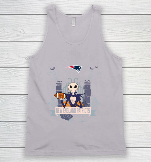 NFL New England Patriots Football Jack Skellington Halloween Tank Top 3