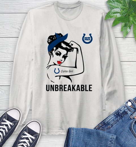 NFL Indianapolis Colts Girl Unbreakable Football Sports Long Sleeve T-Shirt