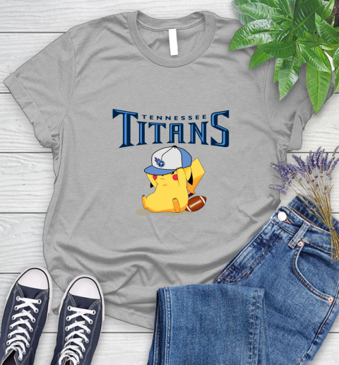NFL Pikachu Football Tennessee Titans Women's T-Shirt 5