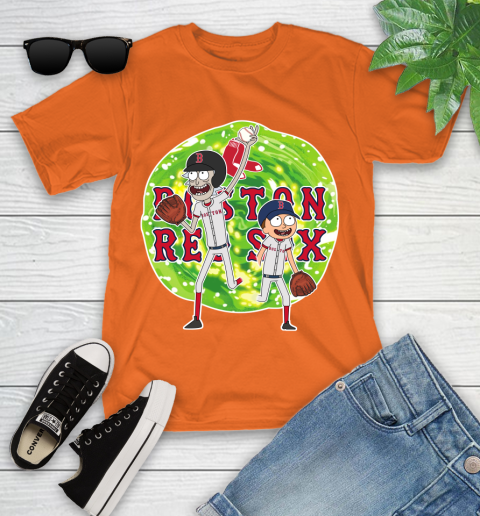 MLB Boston Red Sox Rick And Morty Baseball Sports Youth T-Shirt 7