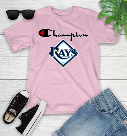 MLB Baseball Tampa Bay Rays Champion Shirt Youth T-Shirt 7