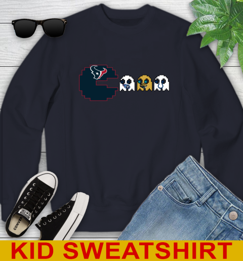 Houston Texans NFL Football Pac Man Champion Youth Sweatshirt 3