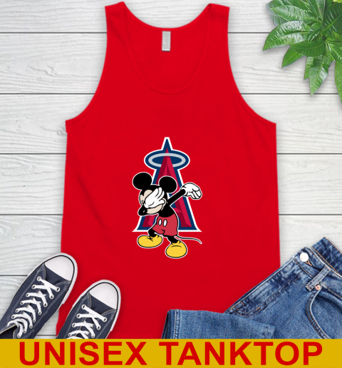 Los Angeles Angels MLB Baseball Dabbing Mickey Disney Sports Tank Top 6