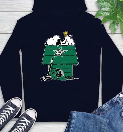 Dallas Stars NHL Hockey Snoopy Woodstock The Peanuts Movie Hoodie 4