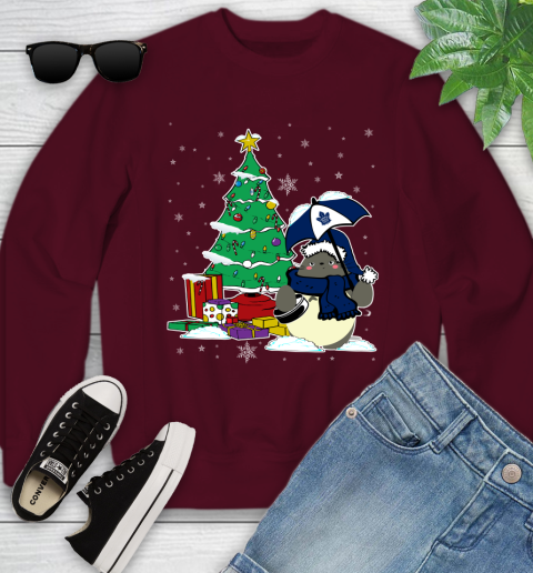 Toronto Maple Leafs NHL Hockey Cute Tonari No Totoro Christmas Sports Youth Sweatshirt 4