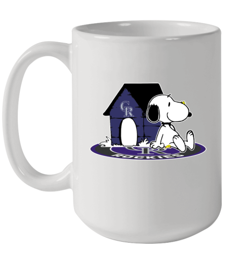 MLB Baseball Colorado Rockies Snoopy The Peanuts Movie Shirt Ceramic Mug 15oz