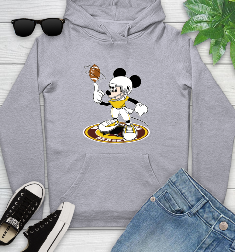 NFL Football Washington Redskins Cheerful Mickey Disney Shirt Youth Hoodie 6