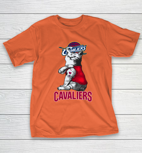 NBA Basketball My Cat Loves Cleveland Cavaliers T-Shirt 4