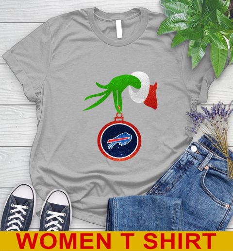 Buffalo Bills Grinch Merry Christmas NFL Football Women's T-Shirt 5