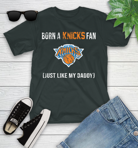NBA New York Knicks Loyal Fan Just Like My Daddy Basketball Shirt Youth T-Shirt 5