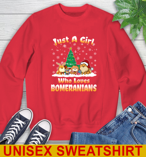 Christmas Just a girl who love pomeranians dog pet lover 36