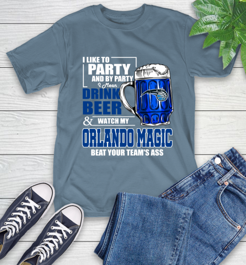 NBA Drink Beer and Watch My Orlando Magic Beat Your Team's Ass Basketball T-Shirt 8
