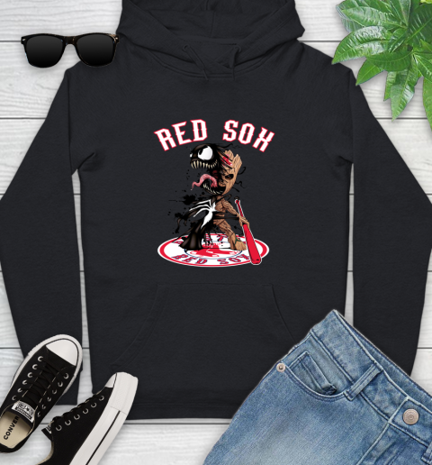 MLB Boston Red Sox Baseball Venom Groot Guardians Of The Galaxy Youth Hoodie 2