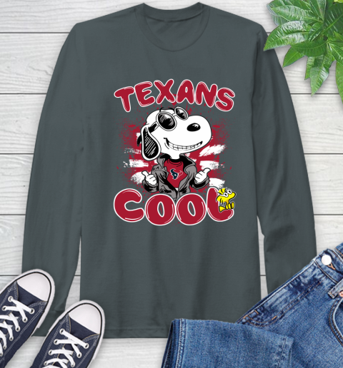 NFL Football Houston Texans Cool Snoopy Shirt Long Sleeve T-Shirt 7