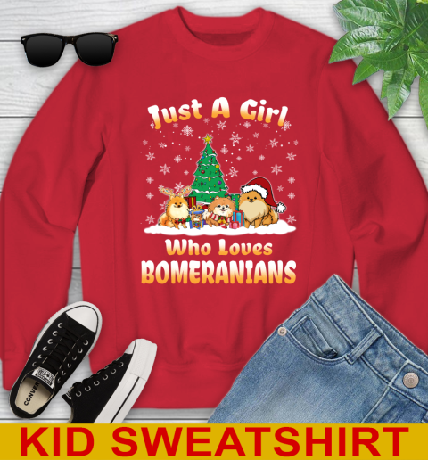 Christmas Just a girl who love pomeranians dog pet lover 115