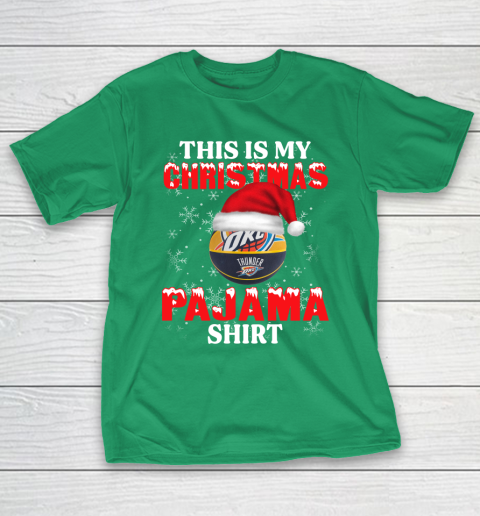 Oklahoma City Thunder This Is My Christmas Pajama Shirt NBA T-Shirt 5