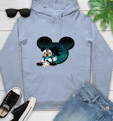 NFL Carolina Panthers Mickey Mouse Disney Football T Shirt Youth Hoodie 10