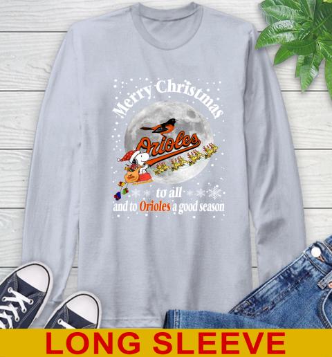 Baltimore Orioles Merry Christmas To All And To Orioles A Good Season MLB Baseball Sports Long Sleeve T-Shirt 6