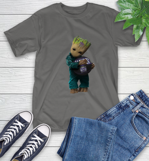 NBA Groot Guardians Of The Galaxy Basketball Sports Sacramento Kings T-Shirt 9