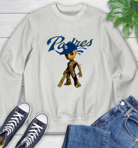 MLB San Diego Padres Groot Guardians Of The Galaxy Baseball Sweatshirt 5