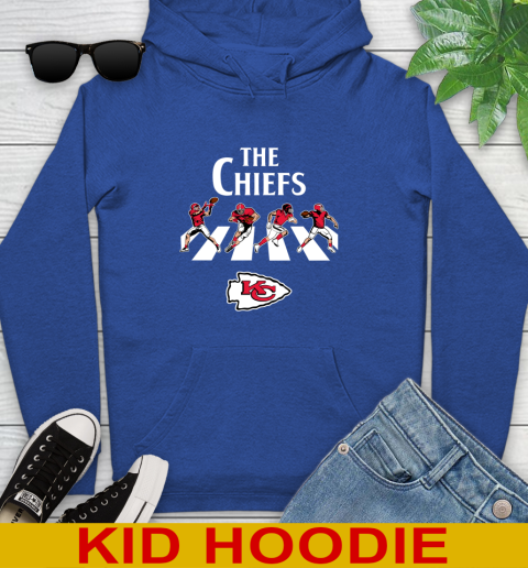 NFL Football Kansas City Chiefs The Beatles Rock Band Shirt Youth Hoodie 10