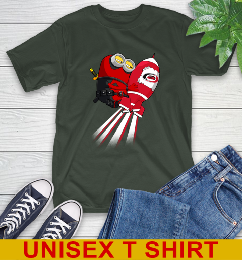 NHL Hockey Carolina Hurricanes Deadpool Minion Marvel Shirt T-Shirt 6