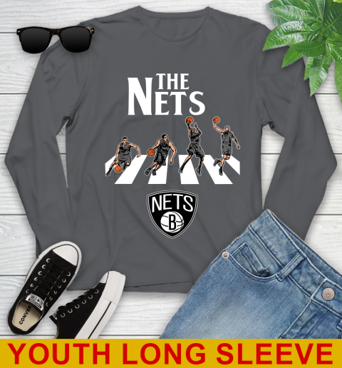 NBA Basketball Brooklyn Nets The Beatles Rock Band Shirt Youth Long Sleeve 9