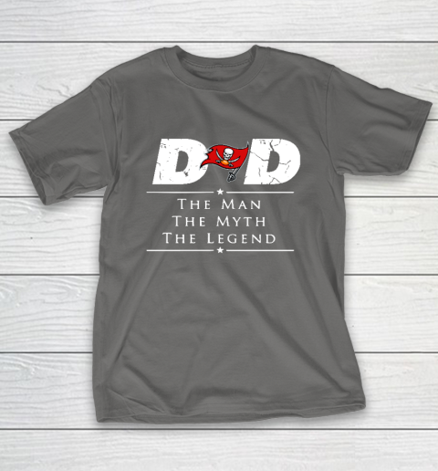 Tampa Bay Buccaneers NFL Football Dad The Man The Myth The Legend T-Shirt 8