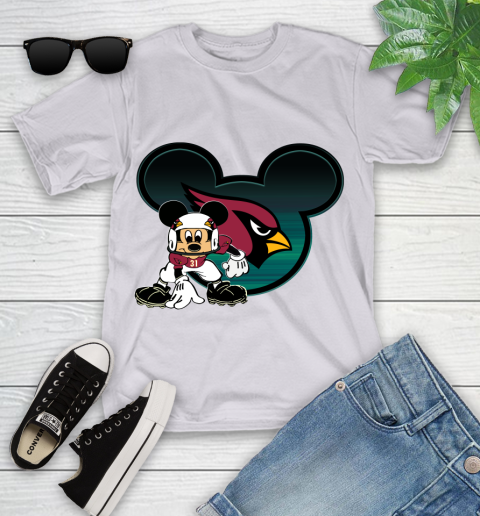 NFL Arizona Cardinals Mickey Mouse Disney Football T Shirt Youth T-Shirt 16