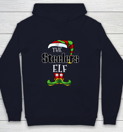 Pittsburgh Steelers Christmas ELF Funny NFL Youth Hoodie 2