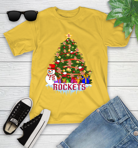 Houston Rockets Merry Christmas NBA Basketball Sports Youth T-Shirt 8