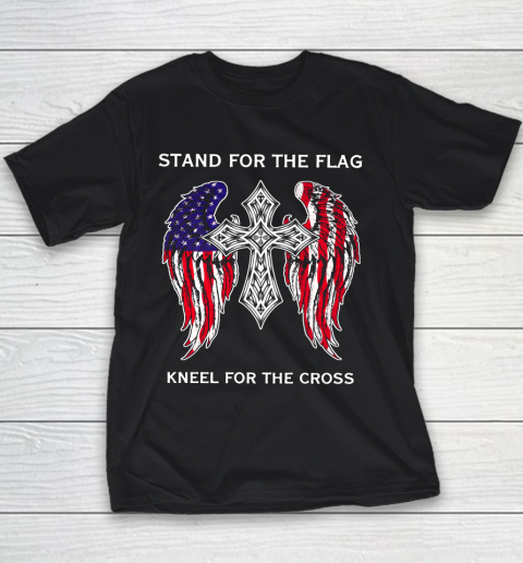 David Dorn Stand for the Flag kneel for the Cross Youth T-Shirt