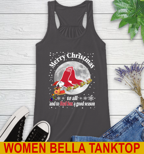 Boston Red Sox Merry Christmas To All And To Red Sox A Good Season MLB Baseball Sports Racerback Tank 10