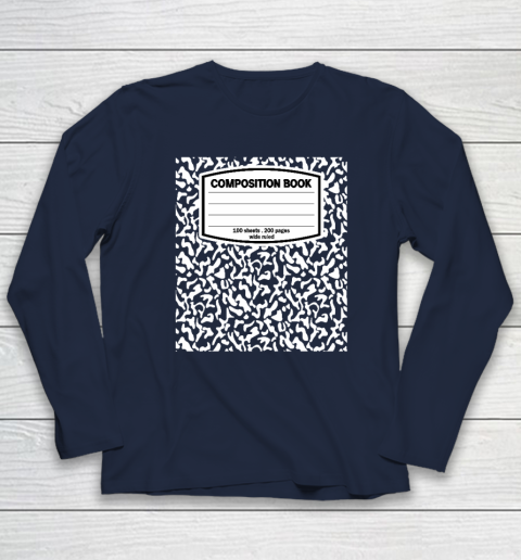 Composition Book Notebook Matching group Halloween Teacher Long Sleeve T-Shirt 2