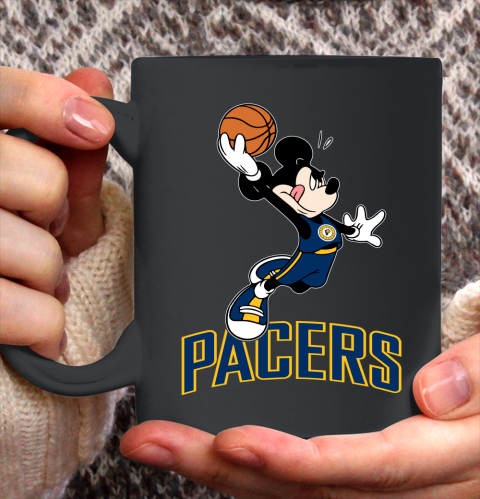 NBA Basketball Indiana Pacers Cheerful Mickey Mouse Shirt Ceramic Mug 11oz