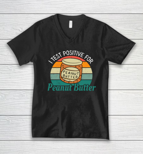 Funny Peanut Butter Lover Graphic V-Neck T-Shirt