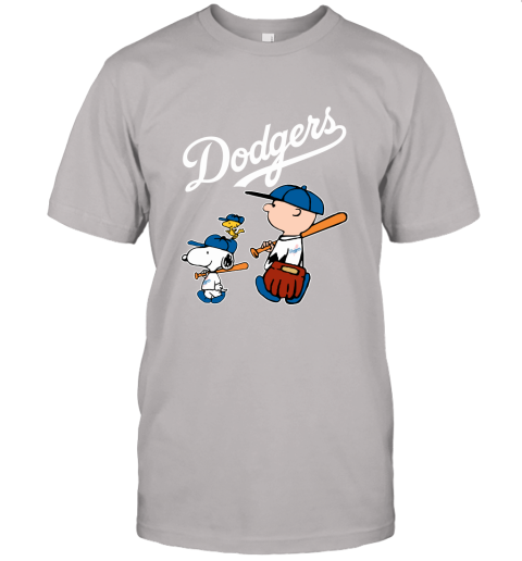 Los Angeles Dodgers Let's Play Baseball Together Snoopy MLB Unisex Jersey  Tee 